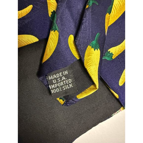 Tabasco Fun and Casual Neck Tie Size 59" in Yellow, Blue, and Red - Picture 4 of 4